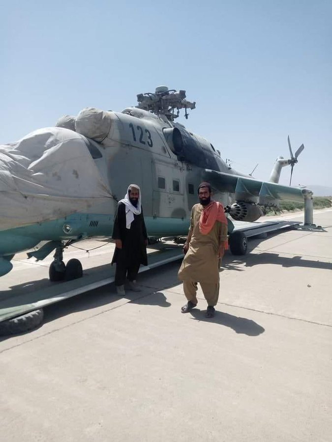 भारत से गिफ्ट में मिले Mi-24 हेलिकॉप्टर पर तालिबान का कब्जा, अफगान वायु सेना छोड़कर भागी