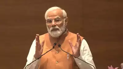 पीएम मोदी ने बीजेपी मुख्यालय के सामने बीजेपी के लिए आवासीय परिसर का उद्घाटन किया;