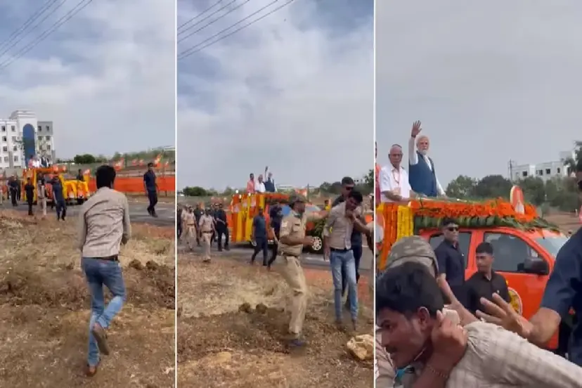 कर्नाटक में PM मोदी की सुरक्षा में दूसरी बार चूक, प्रधानमंत्री की ओर दौड़ता हुआ आया शख्स