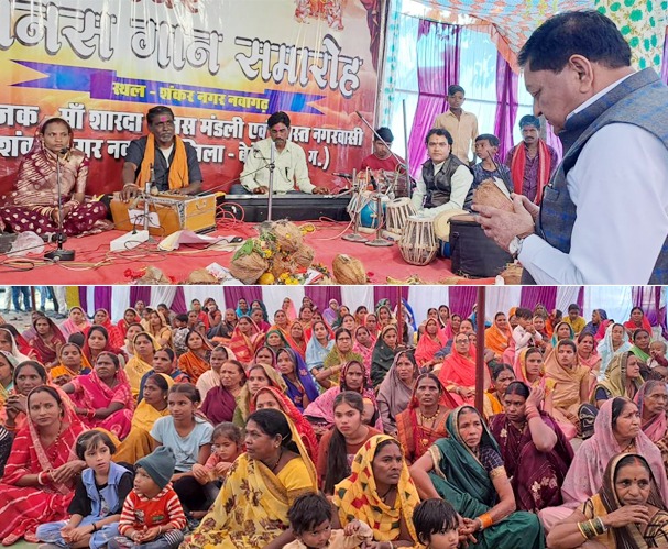 खाद्य मंत्री श्री दयालदास बघेल नवागढ़ रामायण मानस गायन कार्यक्रम में हुए शामिल