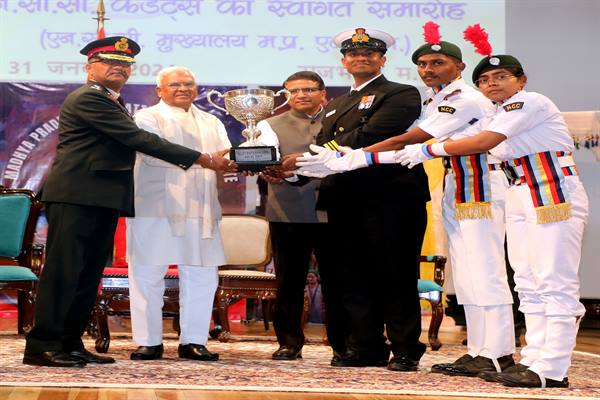 कैडेट्स एन.सी.सी. संस्कारों के ब्रांड एम्बेसेडर: राज्यपाल श्री पटेल;