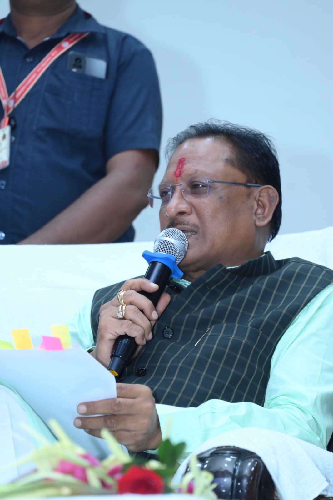 मुख्यमंत्री श्री विष्णु देव साय ने संवाद कार्यक्रम को सम्बोधित करते हुए अंतर्राष्ट्रीय महिला दिवस और महाशिवरात्रि को बधाई देते हुए अपने सम्बोधन की शुरुआत की|