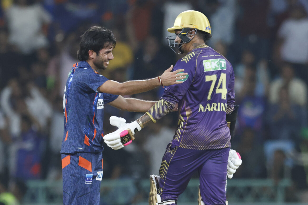 लखनऊ सुपर जाएंट्स को 98 रन से कोलकाता नाइट राइडर्स ने हराया