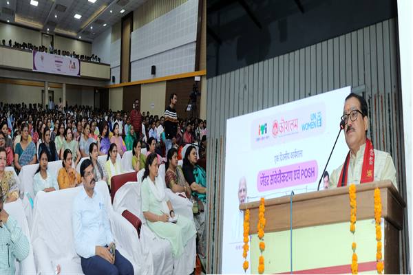 महिलाओं एवं बच्चियों को कार्य स्थल पर सुरक्षित वातावरण दिलाना हर संस्था का दायित्व है- मंत्री श्री गौतम टेटवाल