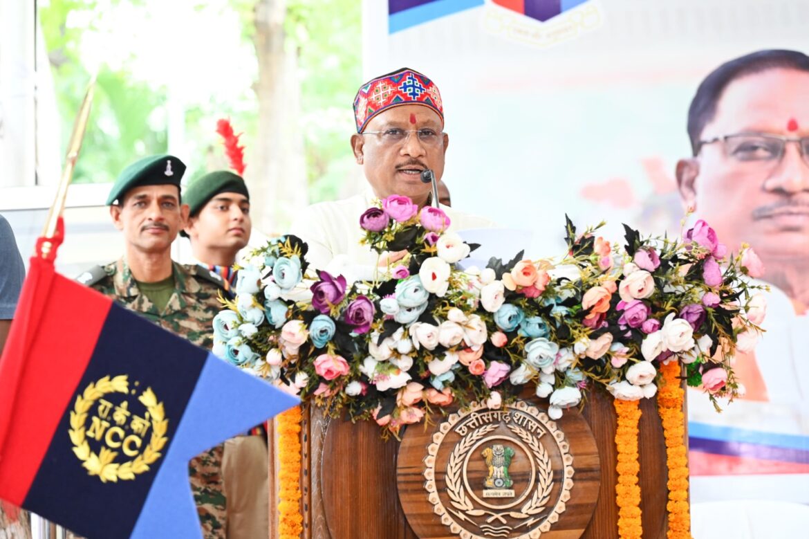 अनुशासन, साहस और निस्वार्थ भाव से सेवा के लिए प्रेरित करता है एनसीसी: मुख्यमंत्री श्री विष्णु देव साय