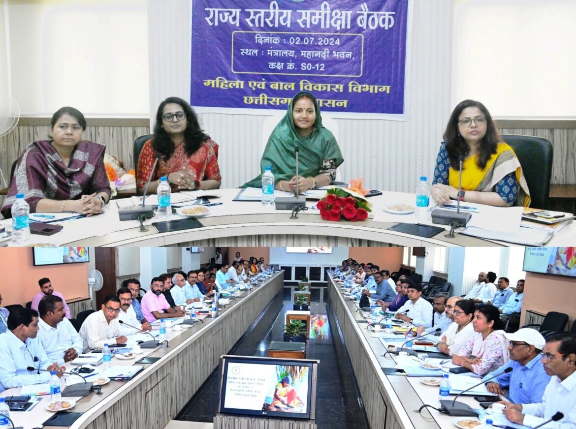 महिला एवं बाल विकास मंत्री लक्ष्मी राजवाड़े ने ली समीक्षा बैठक