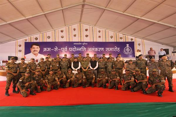 प्रदेश के 4 पुलिस अधिकारियों को राष्‍ट्रपति विशिष्ट सेवा पदक और 14 को सराहनीय सेवा पदक