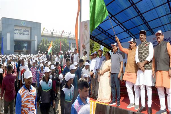 मुख्यमंत्री डॉ. यादव ने रन फॉर यूनिटी को झंडी दिखाकर किया रवाना