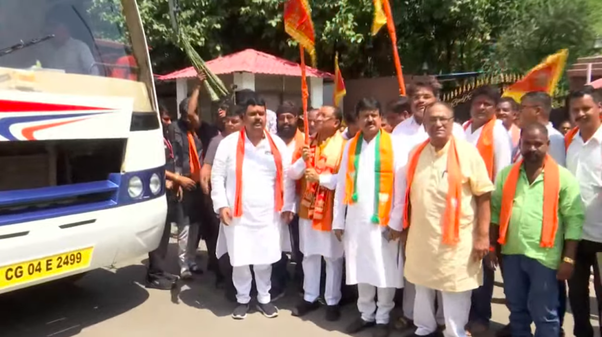 डोंगरगढ़ दर्शन यात्रा का शुभारंभ