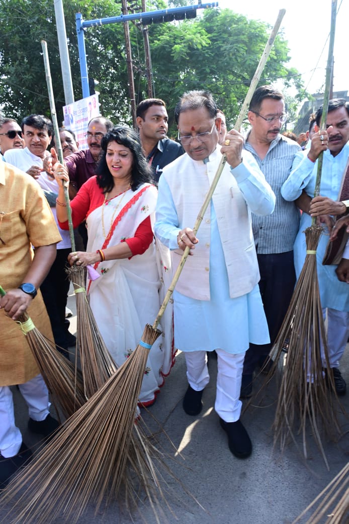 स्वच्छता अभियान राज्य में जनआंदोलन का लिया रूप: मुख्यमंत्री श्री विष्णु देव साय