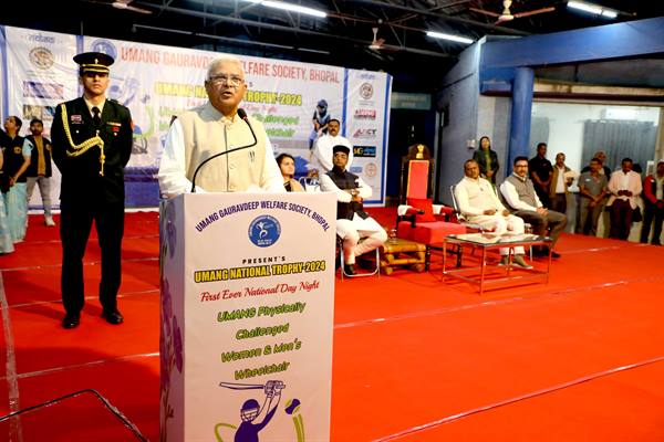 राज्यपाल ने व्हील चेयर क्रिकेट टूर्नामेंट टूर्नामेंट का किया शुभारंभ