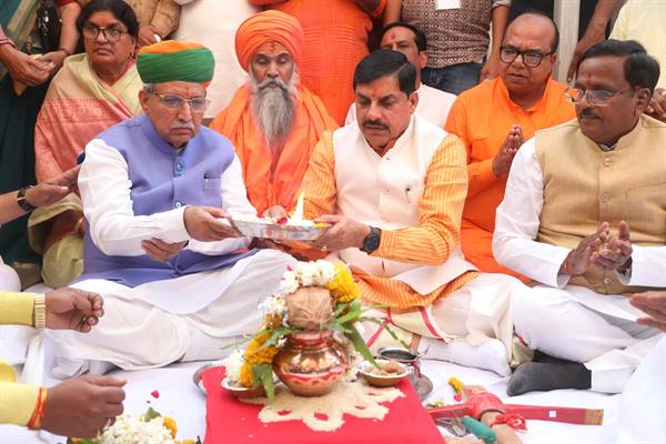 मुख्‍यमंत्री डॉ. यादव और केन्‍द्रीय राज्य मंत्री श्री मेघवाल ने वीर भारत संग्रहालय का भूमि‍-पूजन किया