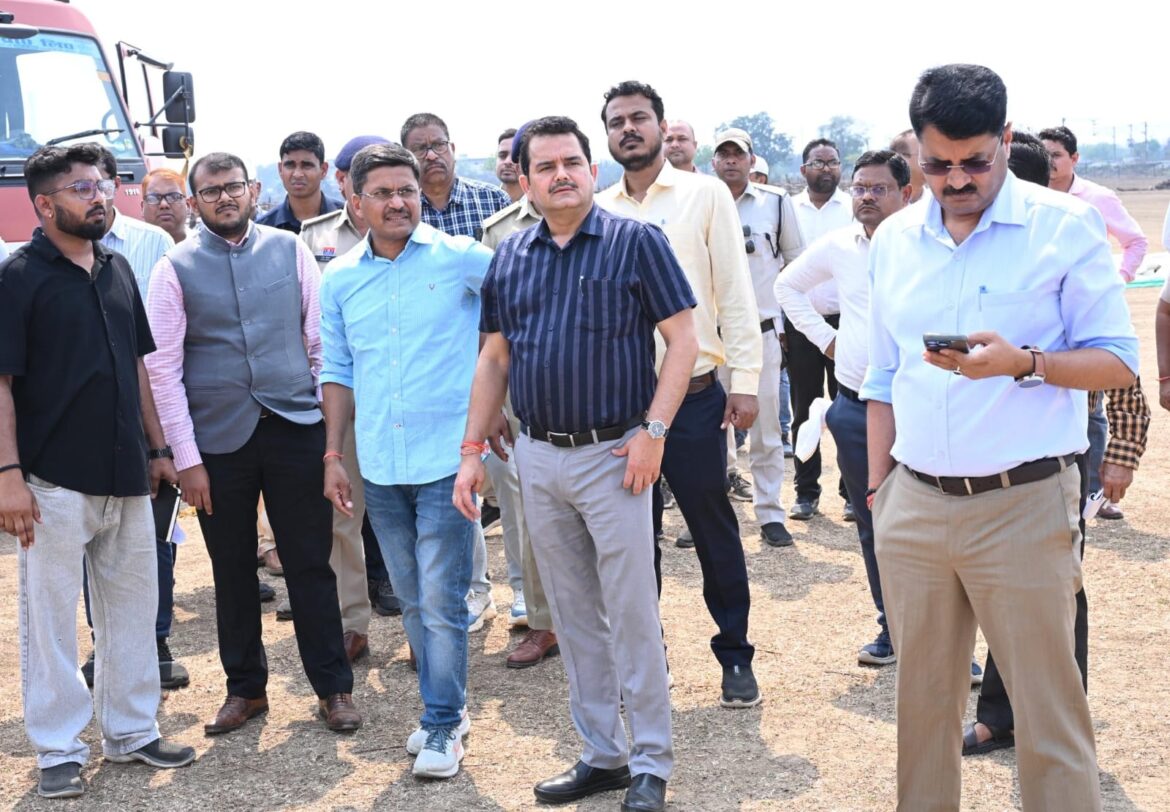 मुख्यमंत्री के सचिव श्री पी.दयानन्द ने सभास्थल का निरीक्षण कर तैयारियों का किया जायजा
