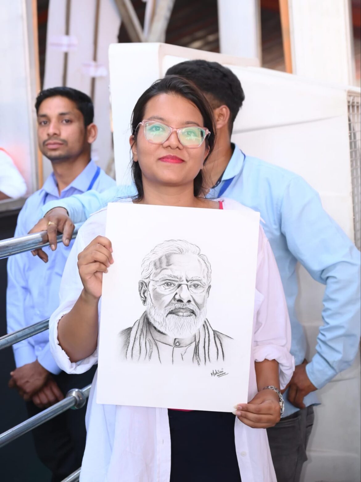 प्रधानमंत्री की संवेदना से खिला एक पल — एक बेटी की कला को मिला आदर और अपनापन