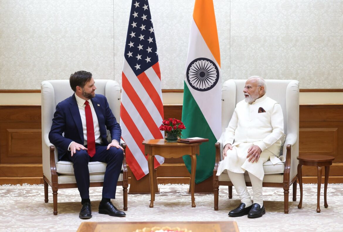प्रधानमंत्री मोदी ने की अमेरिकी उपराष्ट्रपति जेडी वेंस से मुलाकात