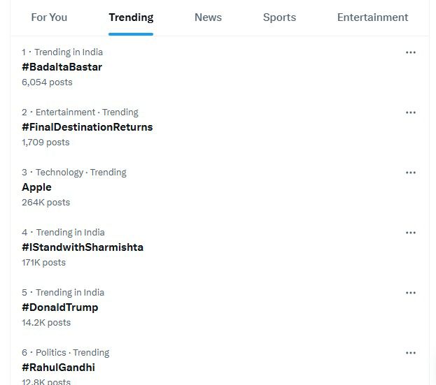 बदलता बस्तर हेजटैग के साथ सोशलमीडया पर दिन भर टॉप ट्रेंड किया