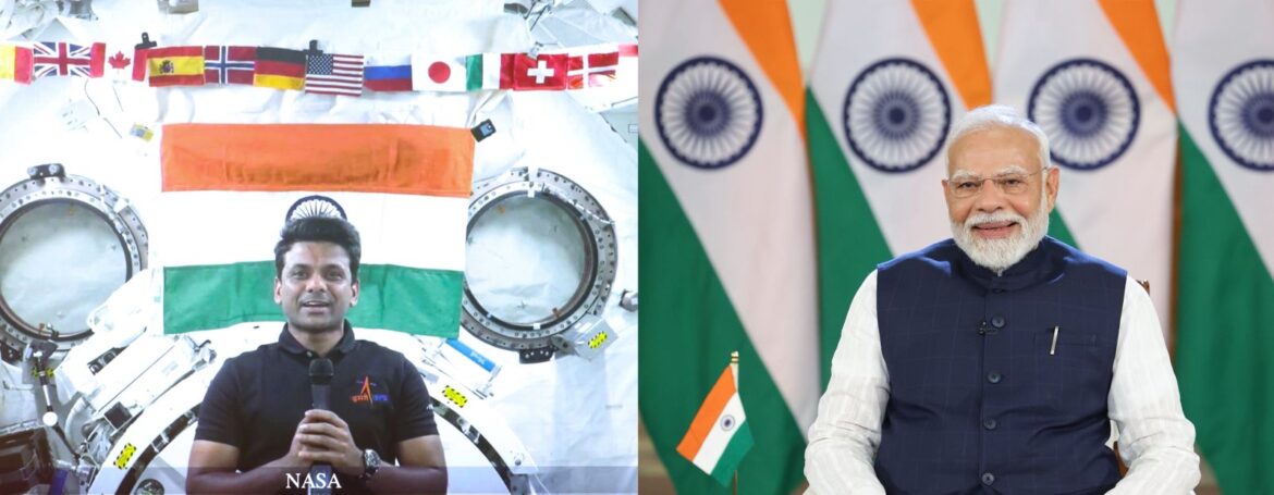 प्रधानमंत्री ने स्पेस मिशन पर गए भारतीय एस्ट्रोनॉट शुभांशु शुक्ला से बात की
