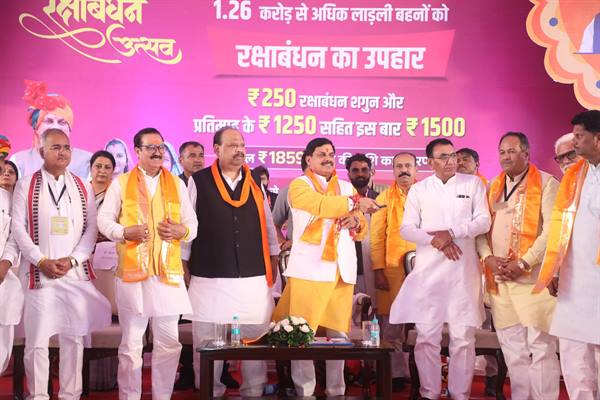 रक्षाबंधन से पहले प्रदेश की 1 करोड़ 26 लाख से अधिक लाड़ली बहनों को मिली 1859 करोड़ की बड़ी सौगात