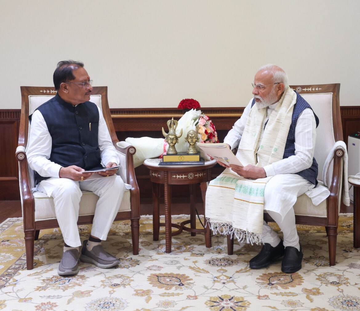 प्रधानमंत्री श्री नरेंद्र मोदी से मिले मुख्यमंत्री श्री विष्णुदेव साय – छत्तीसगढ़ के विकास को मिली नई रफ्तार