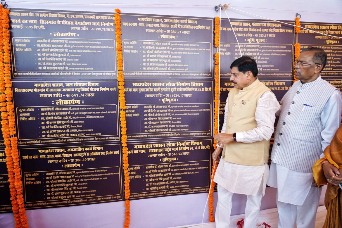 226.12 करोड़ रूपये की लागत के 24 निर्माण कार्यों का किया लोकार्पण एवं भूमिपूजन