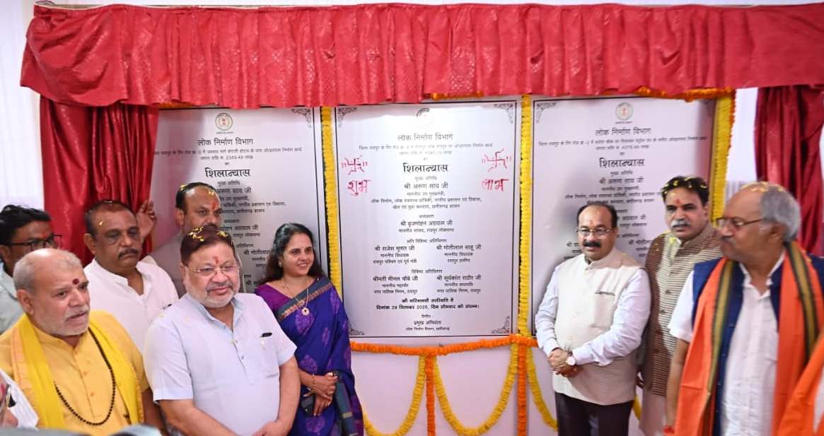 उप मुख्यमंत्री श्री अरुण साव 117 करोड़ से अधिक की लागत के तीन वृहद पुलों का किया शिलान्यास