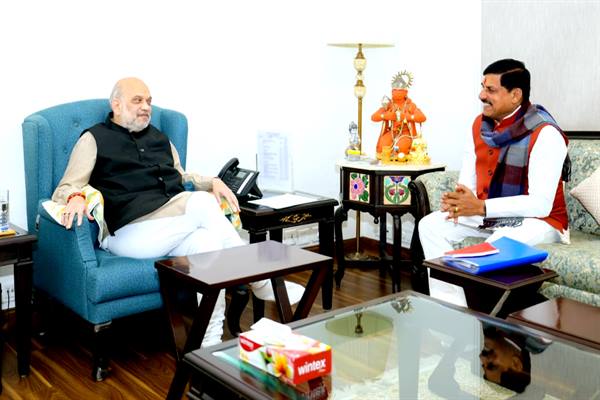मुख्यमंत्री डॉ. मोहन यादव ने केंद्रीय मंत्री श्री अमित शाह को ग्वालियर में अटल जी की जयंती कार्यक्रम में शामिल होने का आमंत्रण दिया