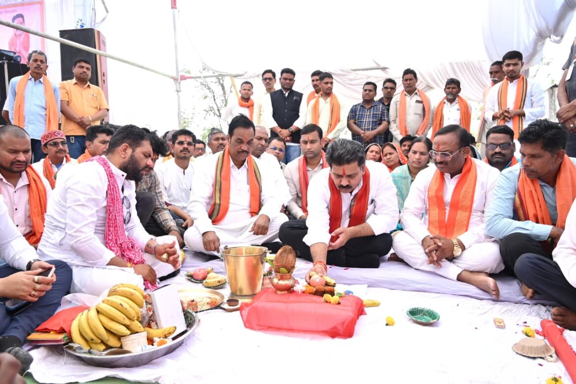 कबीरधाम में 11.49 करोड़ की नहर परियोजना का भूमिपूजन, 6 गांवों के किसानों को मिलेगा लाभ