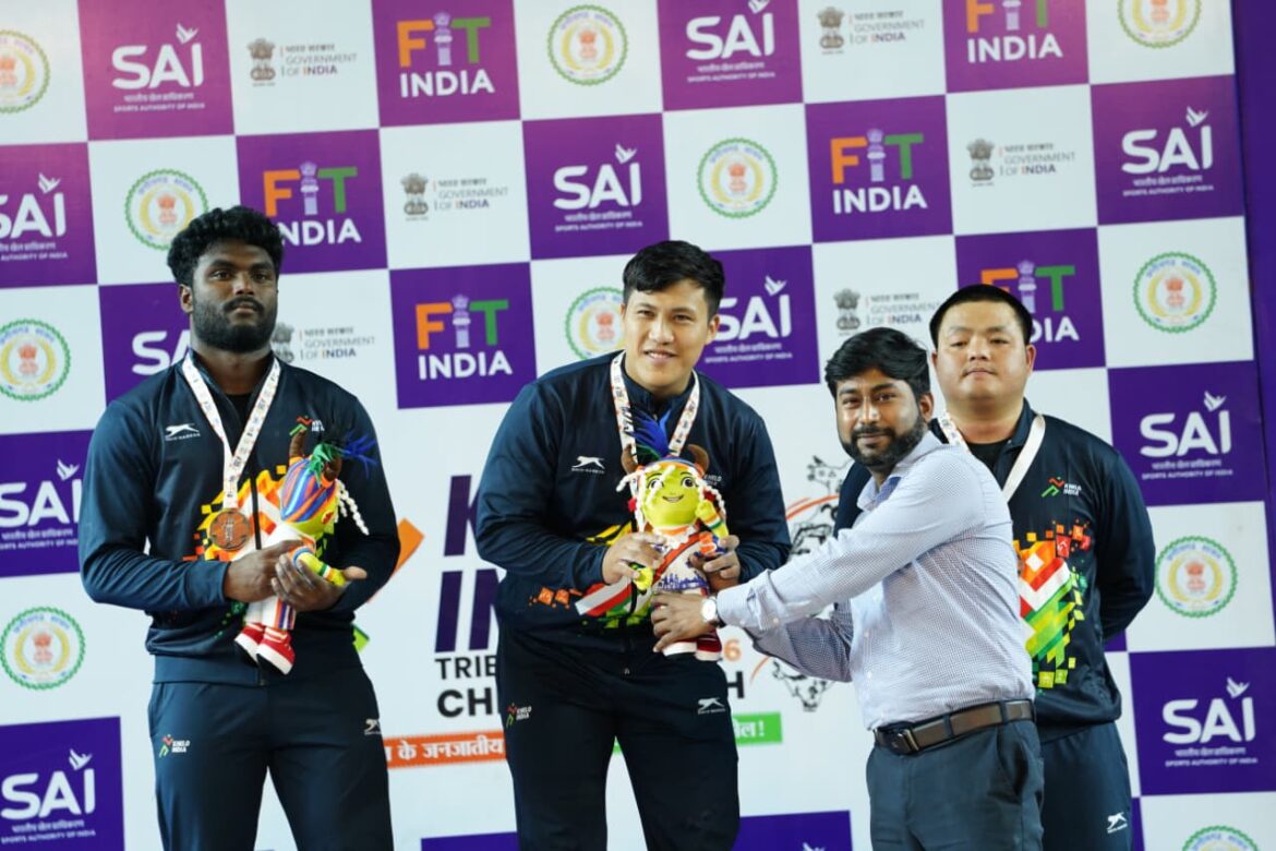 खेलो इंडिया ट्राइबल गेम्स 2026:भारत्तोलन पुरुष 88 किग्रा वर्ग में अरुणाचल के रुबा ताडु बने चैंपियन