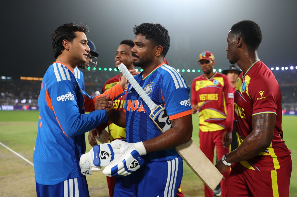 संजू सैमसन का धमाका: वेस्टइंडीज को हराकर भारत टी-20 वर्ल्ड कप के सेमीफाइनल में, अब इंग्लैंड से होगी भिड़ंत