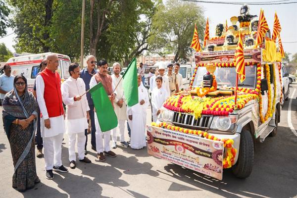 रीवा से शुरू हुआ ब्रह्मकुमारी संस्थान का जनजागरण अभियान; महाशिवरात्रि 2027 तक गांव-गांव घूमेगा ज्योतिर्लिंग रथ