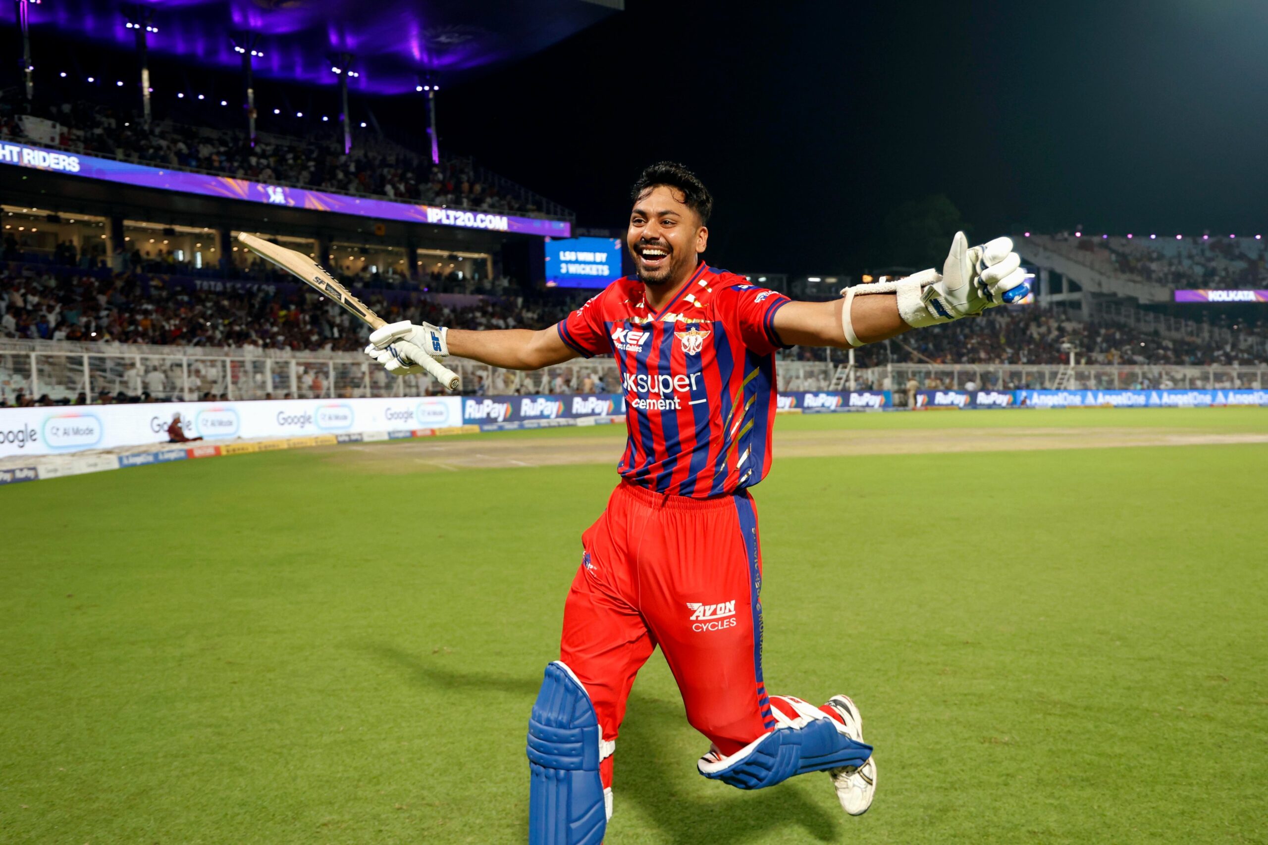 मुकुल चौधरी की शानदार पारी से लखनऊ सुपर जायंट्स की रोमांचक जीत, कोलकाता को 3 विकेट से हराया