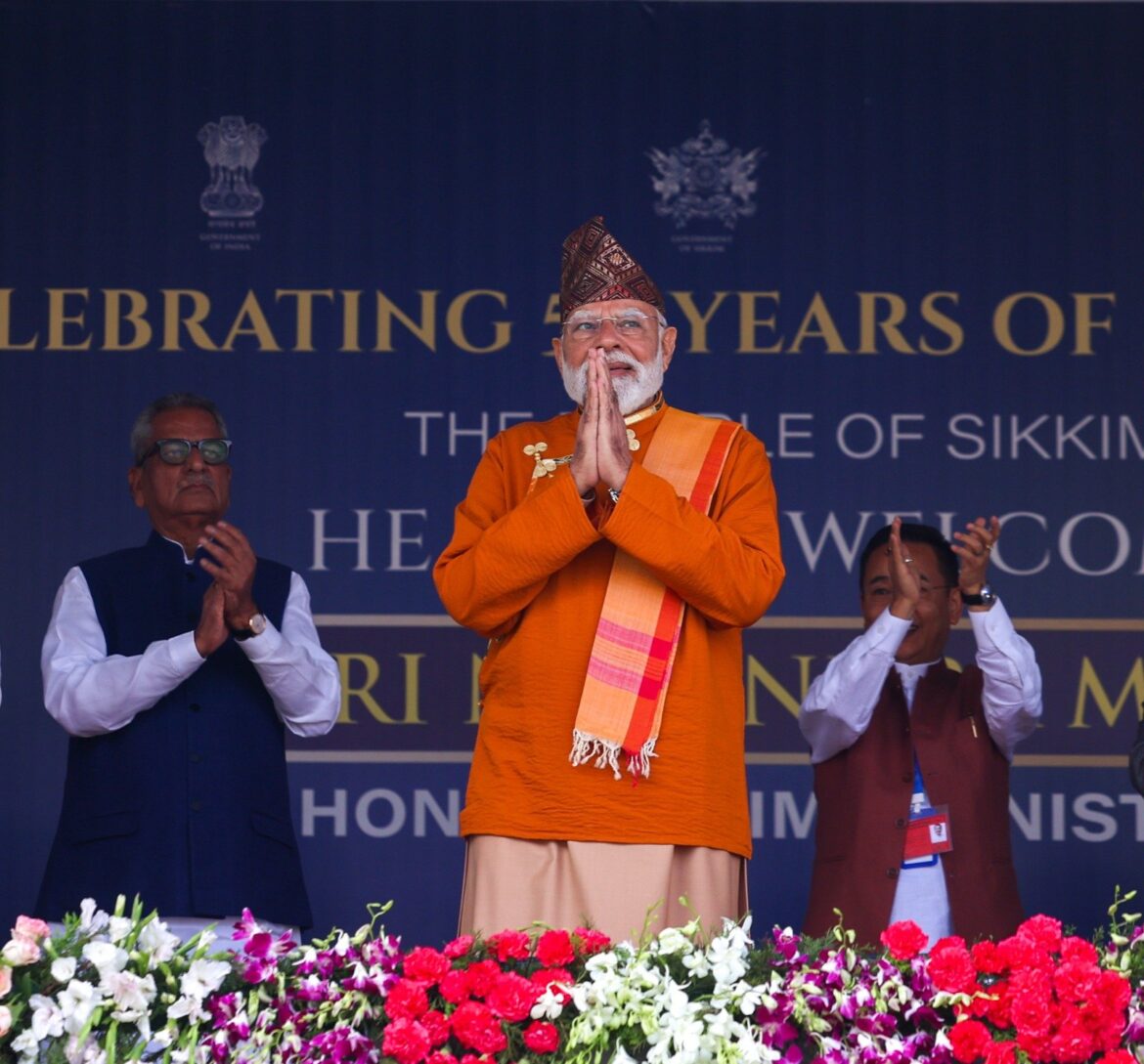 सिक्किम के राज्यत्व के 50 वर्ष: पीएम मोदी ने पूर्वोत्तर को बताया ‘अष्टलक्ष्मी’, कनेक्टिविटी और पर्यटन पर दिया जोर