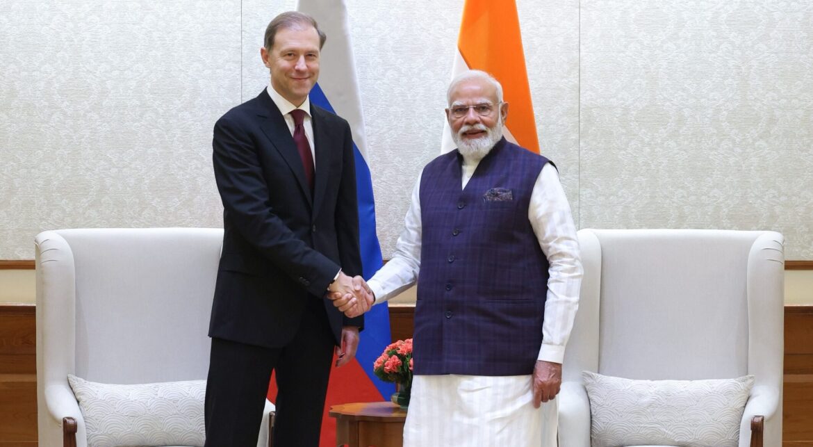 भारत-रूस रणनीतिक संबंधों को नई ऊंचाई: रूसी उप-प्रधानमंत्री डेनिस मंटुरोव ने पीएम मोदी से की उच्च स्तरीय मुलाकात