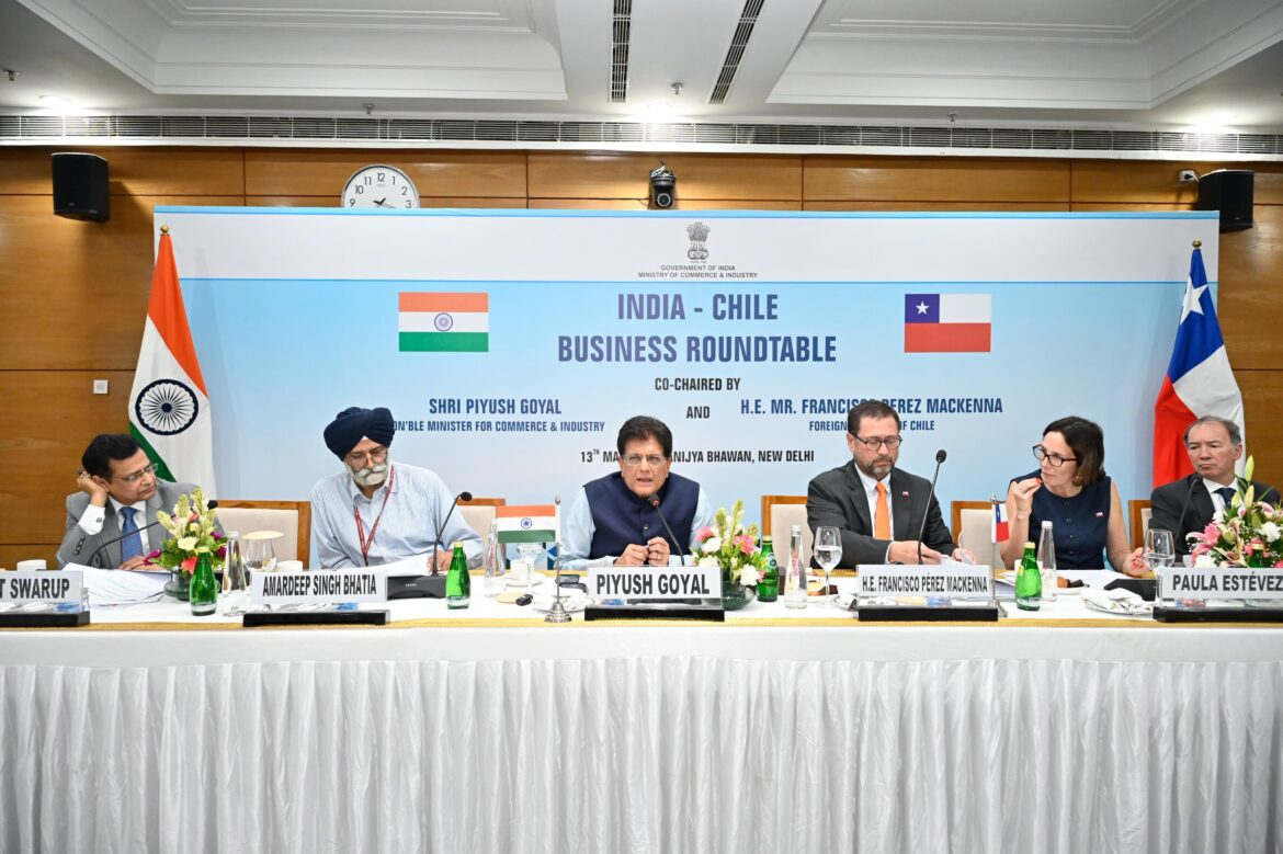 भारत और चिली के बीच आर्थिक संबंधों को विस्तार देने पर बनी सहमति, व्यापार और निवेश सहयोग पर हुई उच्चस्तरीय चर्चा