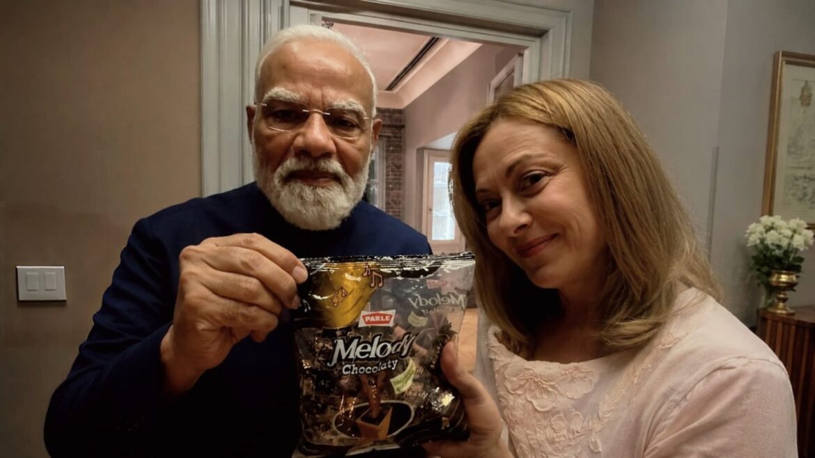 प्रधानमंत्री मोदी ने जॉर्जिया मेलोनी को भेंट की भारत की ‘मेलोडी’ टॉफी, सोशल मीडिया पर वीडियो ने बनाए व्यूज के नए रिकॉर्ड