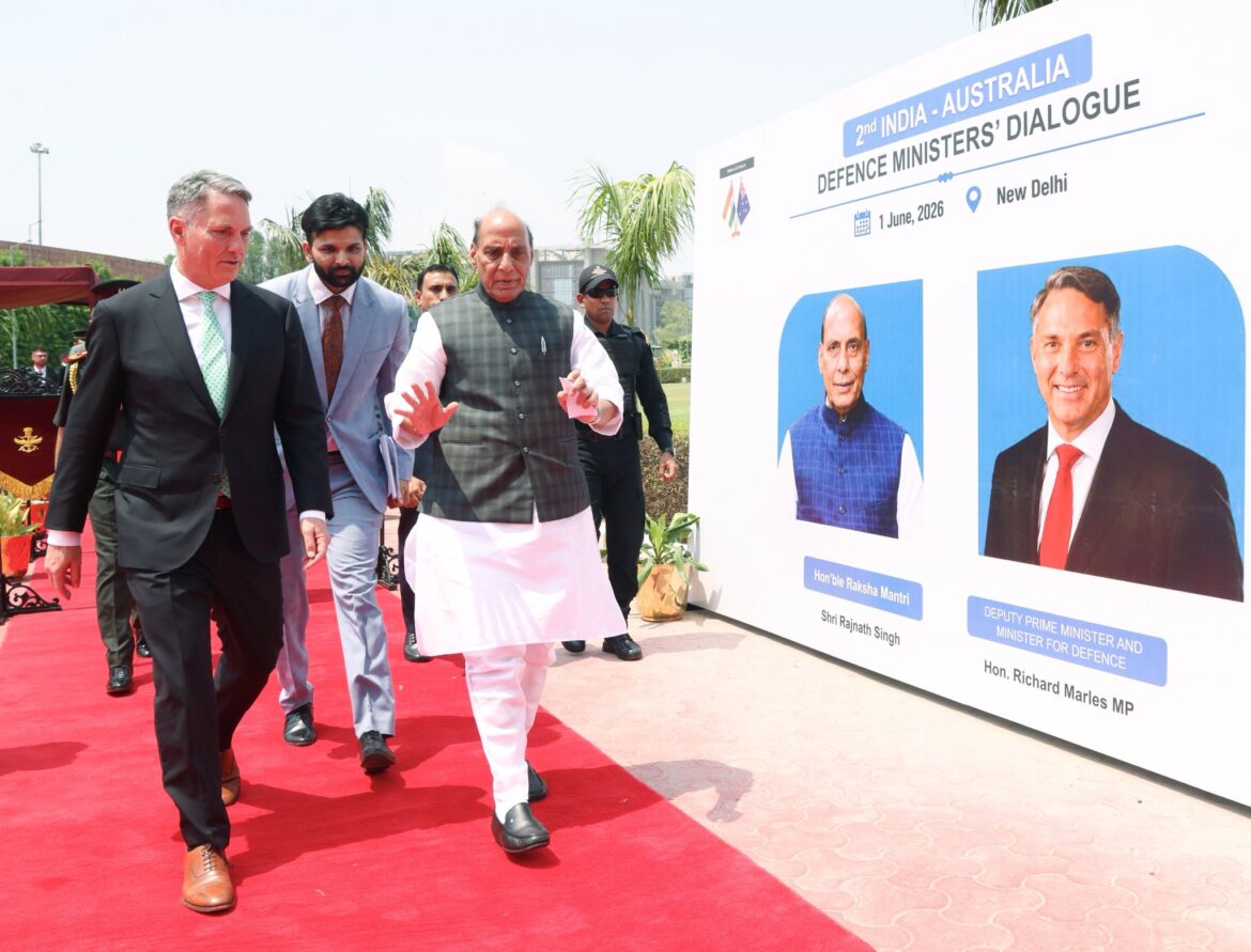 भारत और ऑस्ट्रेलिया के बीच रक्षा संबंधों को नया विस्तार, नई दिल्ली में राजनाथ सिंह और रिचर्ड मार्ल्स की द्विपक्षीय वार्ता संपन्न