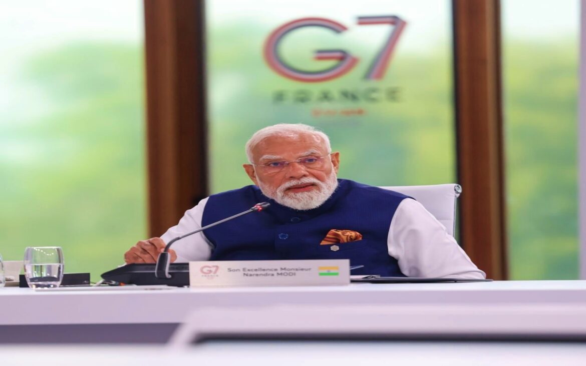 जी-7 मंच से प्रधानमंत्री मोदी का आह्वान, आर्थिक प्रगति के मूल्यांकन में जनहित को दी जाए प्राथमिकता