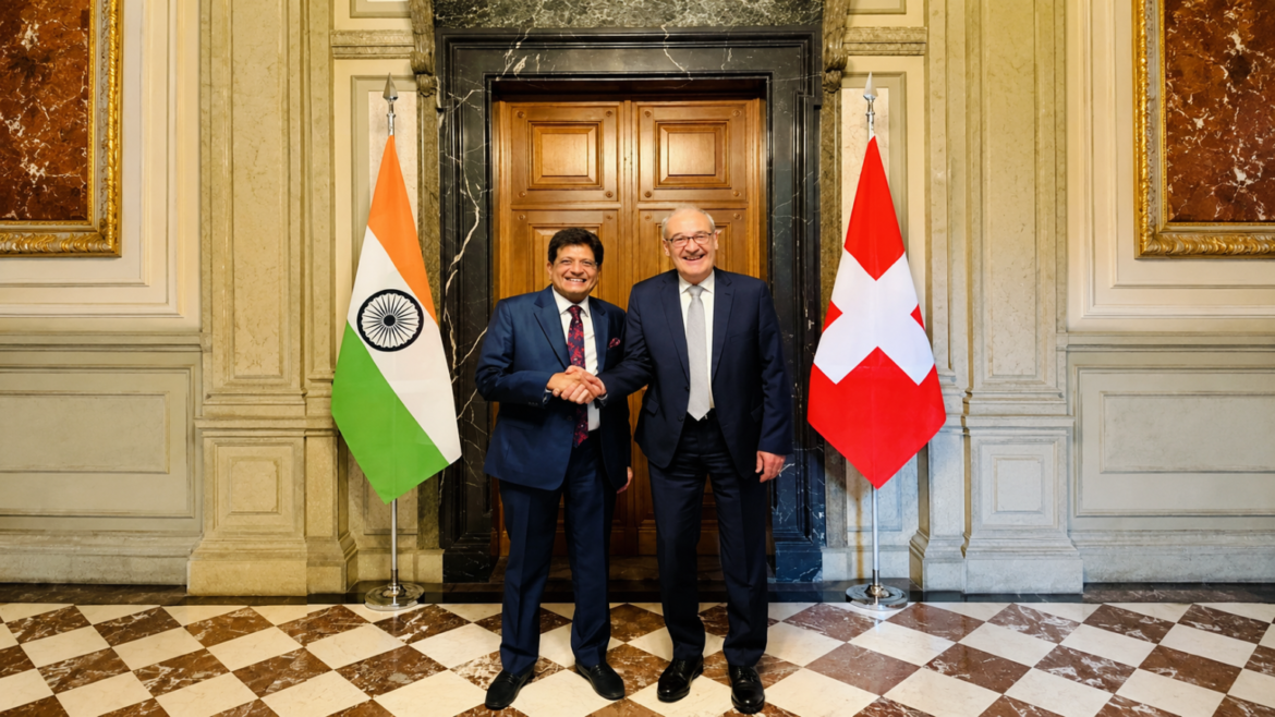 भारत और स्विट्जरलैंड के बीच आर्थिक संबंधों को मिलेगी नई गति, वाणिज्य मंत्री पीयूष गोयल ने जताई उम्मीद