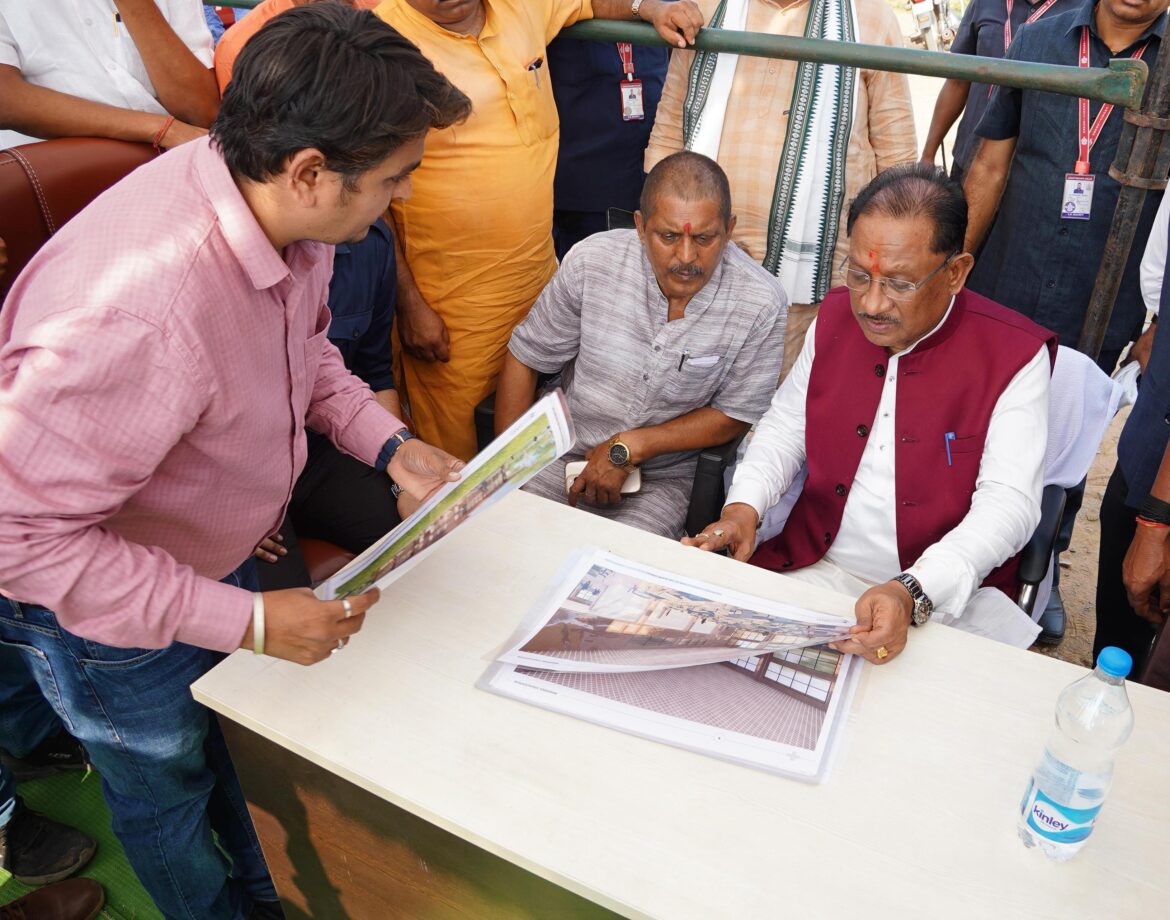 मुख्यमंत्री श्री विष्णुदेव साय ने सलियाटोली में निर्माणाधीन नालंदा परिसर का किया निरीक्षण