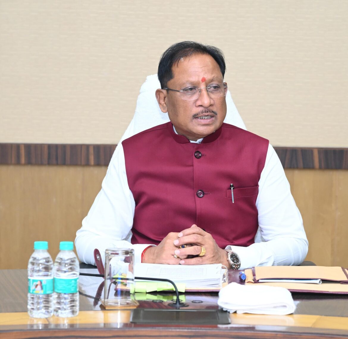 मुख्यमंत्री श्री विष्णु देव साय की अध्यक्षता में आज मंत्रालय महानदी भवन में आयोजित हुई  कैबिनेट की बैठक