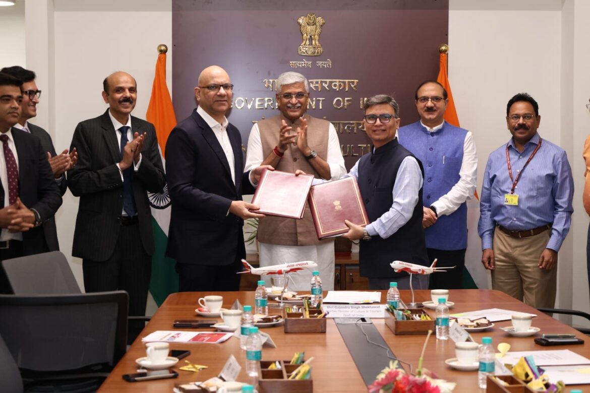 वैश्विक पर्यटन को मिलेगी नई रफ्तार: एयर इंडिया और पर्यटन मंत्रालय के बीच हुआ बड़ा समझौता
