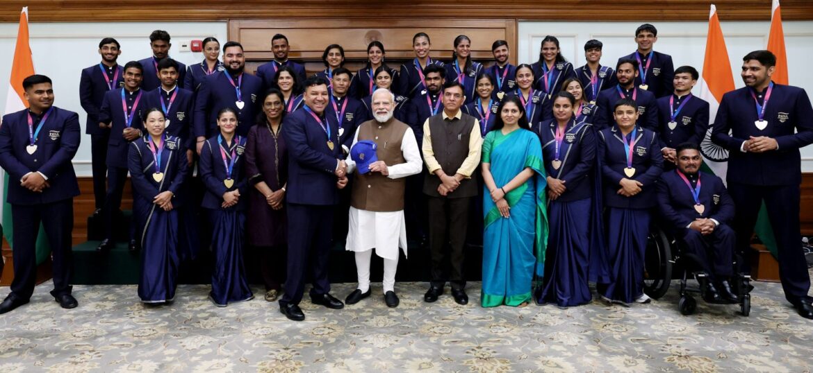 ग्लासगो कॉमनवेल्थ गेम्स 2026: पीएम आवास पर पहुंचे भारतीय मेडल विजेता, प्रधानमंत्री ने बढ़ाया खिलाड़ियों का हौसला