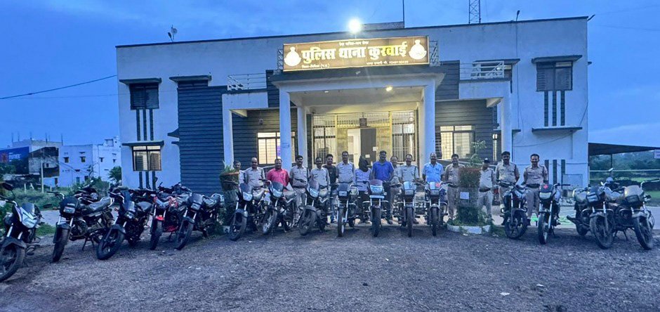 वाहन चोरी के खिलाफ मध्य प्रदेश पुलिस की राज्यव्यापी कार्रवाई, 124 वाहन जब्त कर अंतरराज्यीय गिरोहों का भंडाफोड़