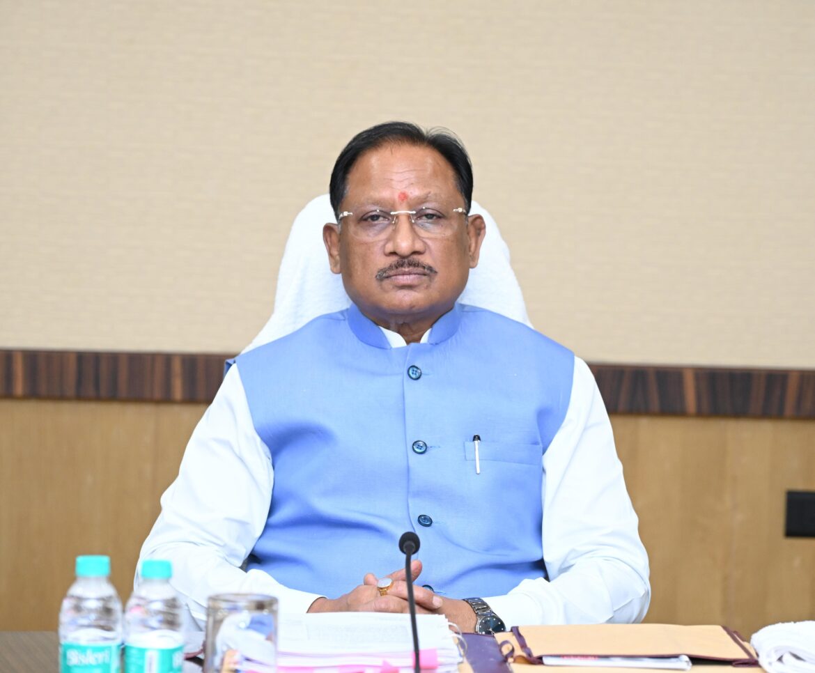 मुख्यमंत्री श्री विष्णु देव साय की अध्यक्षता में  मंत्रालय महानदी भवन में आयोजित कैबिनेट की बैठक