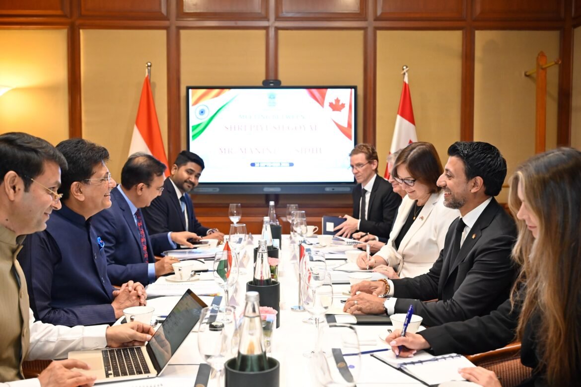 भारत-कनाडा व्यापार समझौते को जल्द पूरा करने पर बनी सहमति: पीयूष गोयल ने कनाडाई मंत्री मनिंदर सिद्धू संग की उच्चस्तरीय बैठक