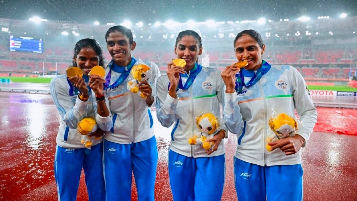 एशियाई खेल: महिला 4×400 मीटर रिले में भारत को स्वर्ण, प्रधानमंत्री ने दी टीम को बधाई