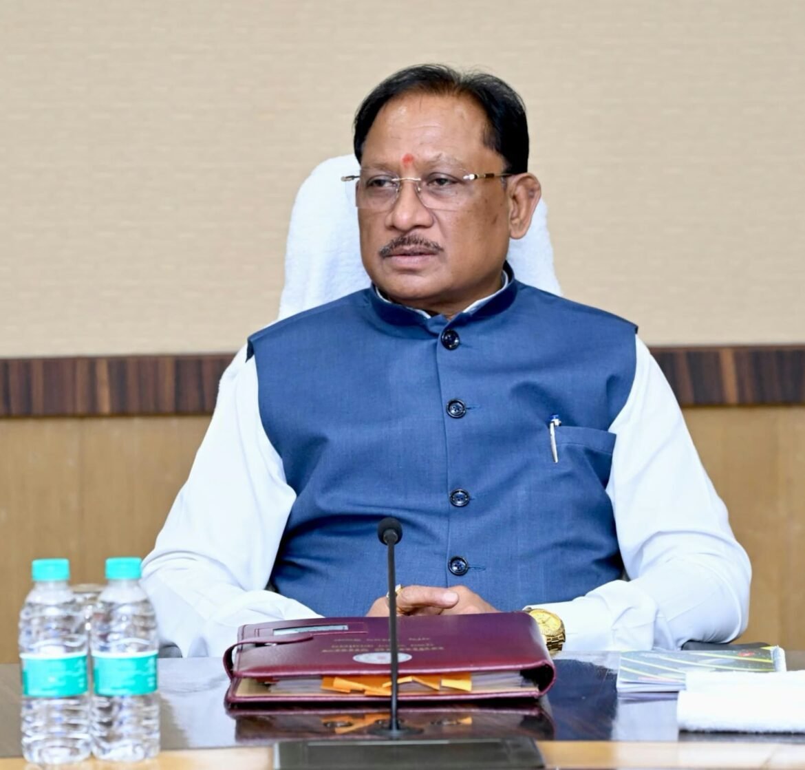 मुख्यमंत्री श्री विष्णु देव साय की अध्यक्षता में आज मंत्रालय, महानदी भवन में मंत्री परिषद की बैठक