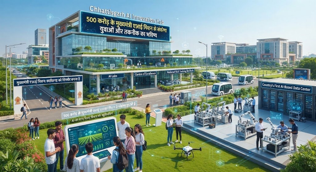 एआई क्षेत्र में नई उड़ान भरने को तैयार छत्तीसगढ़ : 500 करोड़ के मुख्यमंत्री एआई मिशन से संवरेगा युवाओं और तकनीक का भविष्य