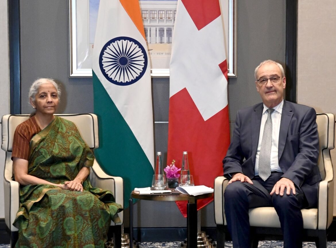 भारत-स्विट्जरलैंड संबंधों को गति: वित्त मंत्री सीतारमण ने स्विस राष्ट्रपति गाय पार्मेलिन से की उच्चस्तरीय वार्ता