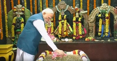 प्रधानमंत्री नरेंद्र मोदी का चेन्नई दौरा: जलकंडेश्वर मंदिर में दर्शन, शोध केंद्र का मुआयना और मेट्रो फेज-2 का शुभारंभ